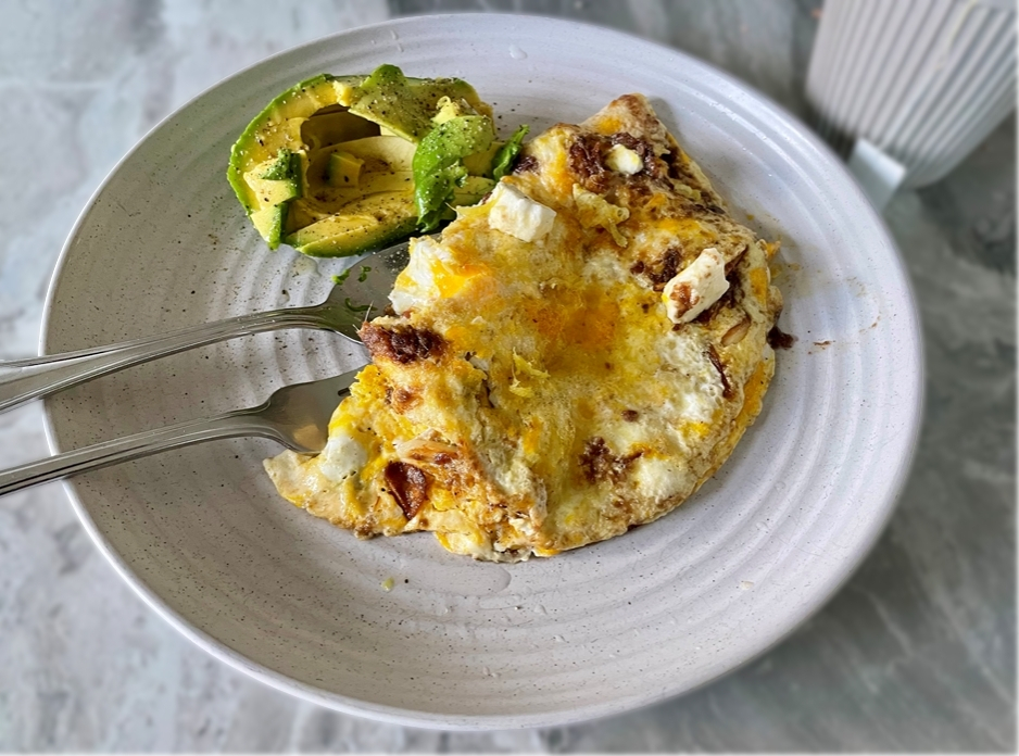 The Mediterranean Anchovy & Feta Omelette